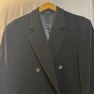 Black Double-Breasted Coat